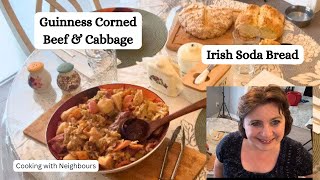 Crockpot Guinness Corned Beef amp Cabbage With homemade Irish Soda Bread [upl. by Rafat]