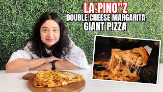 La Pinoquotz Double Cheese Margarita Giant Slice Pizza🍕at Home  Fun2oosh Food [upl. by Zackariah]