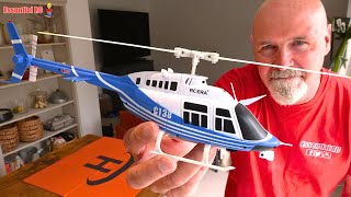 Good fun for Indoors  RC ERA Blue C138 Bell 206 6CH 133 Scale Flybarless Realistic RC Helicopter [upl. by Theta786]