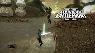 Star Wars Battlefront 2 2005 Remastered Battle of Felucia [upl. by Nlycaj137]