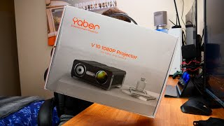 Unboxing and Review YABER V10 Projector 5G WiFi 8500 Lumen [upl. by Asirrak]