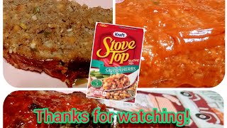 COOK WITH ME  My Mamas Stove Top Stuffing Meatloaf Recipe  Most Flavorful Meatloaf Ever  FOOD [upl. by Pucida858]