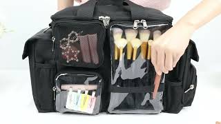 Large Capacity Hair Tools Travel Waist Bag with Multi Pockets and Adjustable Dividers [upl. by Mariquilla]