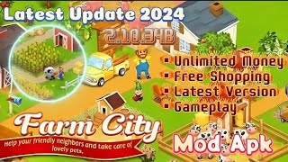 Farm City Mod Apk v21034b Unlimited Money  Free Shopping [upl. by Snebur]