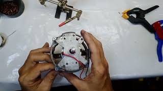 how to fix broken electric fan motor and replace with dc motor [upl. by Tnilk]