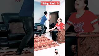 sibling goals 🤣🤣🤣 funny comedy couple shorts viralvideo comedy [upl. by Odlanier]