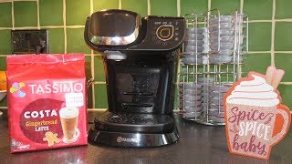 Making Tassimo Costa Coffee Christmas Gingerbread Latte ☕ on Myway 2 [upl. by Dom937]