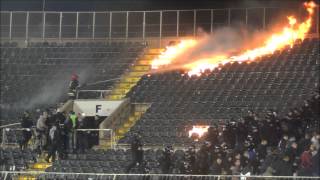 Delije zapalile severnu tribinu Partizanovig stadiona posle 146 večitog derbija [upl. by Ihcas414]