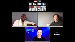 ANTHONY MACKIE and SEBASTIAN STAN talk THE FALCON AND WINTER SOLDIER [upl. by Mendie]