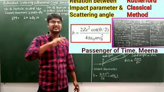 Rutherford Scattering Cross section formula derivation  cross section formula  Rutherford formula [upl. by Baillie]