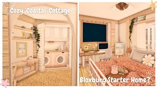 Renovating a Bloxburg Starter Home Cozy Coastal Cottage  530k [upl. by Rosner780]