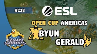 ByuN vs Gerald  TvP  ESL Open Cup 238 Americas  Weekly EPT StarCraft 2 Tournament [upl. by Sadella]