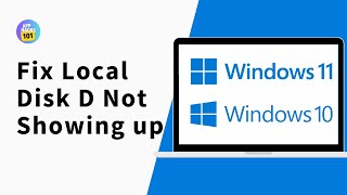 How To Fix Drive D Local Disk D Not Showing UP On My Computer In windows 10 amp 11 [upl. by Aitram]