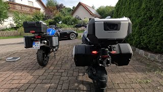 Vergleich der Variokoffer von BMW alt gegen neu 1250GS vs 1300GS [upl. by Acim]