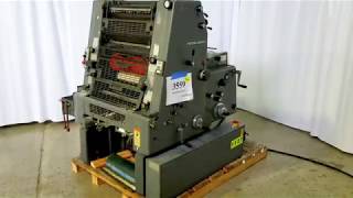 Heidelberg GTO 52 Offset Printing Press  Inventory 3559 [upl. by Yxel359]