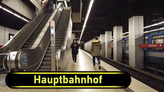 UBahn Station Hauptbahnhof  Munich 🇩🇪  Walkthrough 🚶 [upl. by Eelarbed386]