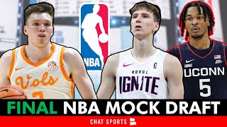 FINAL 2024 NBA Mock Draft 1st Round Projections Ft Donovan Clingan amp Alex Sarr [upl. by Azila]