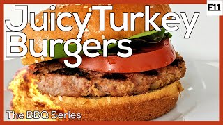 Moist Turkey Burgers  THE Secret to Making JUICY Turkey Burgers [upl. by Seuqram]