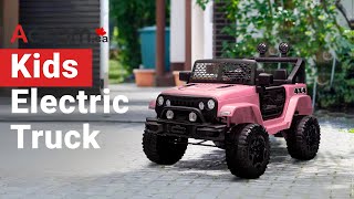 Aosom 12V Electric Truck Off Road Electric Pickup with Remote Control  Aosom Canada Offer [upl. by Knut825]