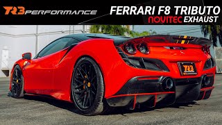 FERRARI F8 NOVITEC EXHAUST UPGRADE [upl. by Koorb]