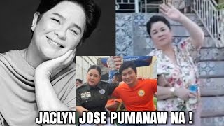 Veteran Actress JACLYN JOSE PUMANAW NA sa Edad na 59 HULING NAPANOOD SA BATANG QUIAPO [upl. by Atiuqehs]