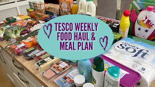 TESCO FOOD HAUL amp MEAL PLAN  TESCO GROCERY HAUL  WEEKLY MEAL PLAN [upl. by Safoelc682]