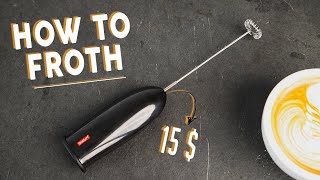 How To Make Latte Art with 15 Milk Frother [upl. by Kris]