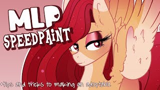 ADOPTABLE TIPS AND TRICKS  MLP Adoptable SPEEDPAINT [upl. by Enilrac]