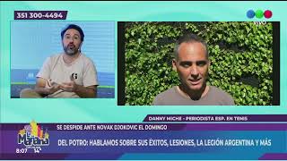 DEL POTRO UNO DE LOS MEJORES TENISTAS ARGENTINOS EN LA HISTORIA DANNY MICHE  PERIODISTA [upl. by Enogitna]