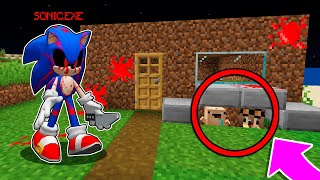 TROLLÉ y ME ESCONDI DE SONICEXE 😂 Bebe Noob EL ESCONDITE VS SONIC 3 en MINECRAFT [upl. by Anirret]