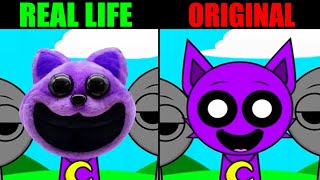 INCREDIBOX SPRUNKI  Real Life VS Originalparody [upl. by Airdnek]