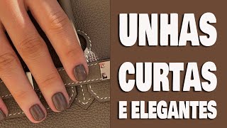 Unhas curtas e elegantes 6 cores de esmaltes para você se inspirar [upl. by Still]