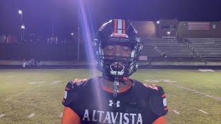 Altavista’s Ladainian Stone talks about the win over Gretna [upl. by Dyson666]