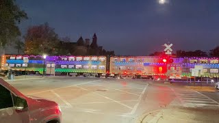 Riverside Road BNSF amp Metra Railroad Crossing  Riverside Illinois 🇺🇸 [upl. by Trace98]