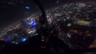 ROBINSON R22 Formation Night CrossCountry Flight [upl. by Acilef]