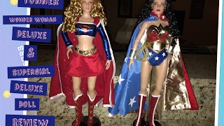 Tonner Wonder Woman Deluxe amp Supergirl Deluxe Doll Review [upl. by Norry294]