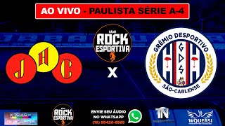 AO VIVO  JABAQUARA x GRÊMIO SÃOCARLENSE  1ª FASE  Paulista SÉRIE A4  16032024  Narração [upl. by Anemolihp]