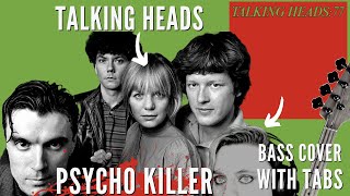 Talking Heads  Psycho Killer Bass Cover with tabs [upl. by Bondon]