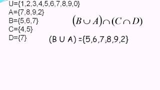 Operaciones entre conjuntos 09 Ejemplos operaciones combinadas cavi [upl. by Ardnaeed]