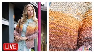 Alize Angora Gold Batik ile Zırh Örgü  Knit Purl Armor Stitch [upl. by Hayley618]