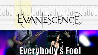 Evanescence  Everybodys Fool Guitar Cover With Tab [upl. by Zima]