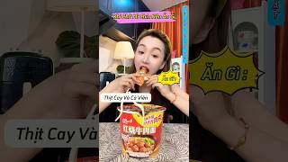 Khi Chờ Cho Mì Cay Chín Nên Ăn Tạm Món Gì mukbang food anuong anvat shorts [upl. by Ahsoyek539]