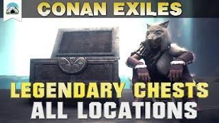 All Legendary Chest Locations New version in description  Guide  Conan Exiles [upl. by Srevart]