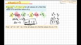 Equating by expanding expressions [upl. by Nirrek773]