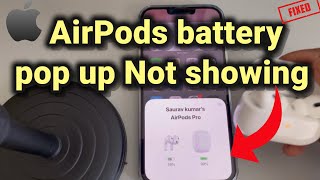 AirPods battery pop up not showing  Here is Fix [upl. by Norbel]