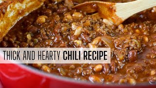 Classic Chili Recipe with beans [upl. by Jacklin]