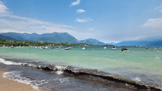 Spiaggia Romantica Manerba Del Garda Storm July 12 2024 4K [upl. by Becht544]