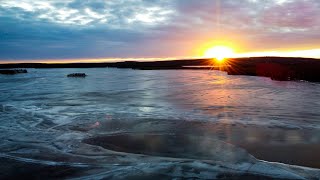 Early Winter in Rovaniemi  4K Scenic Drone Footage [upl. by Anyalram560]