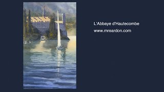 LAbbaye dHautecombe Watercolor Demonstration [upl. by Ahseetal]