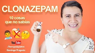 Clonazepam 10 cosas que no sabías de esta benzodiacepina Fanny Psiquiatra [upl. by Deehahs]